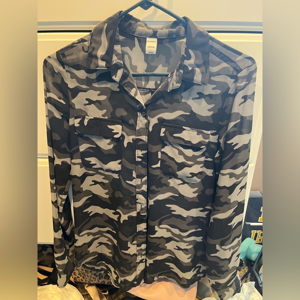 Old Navy Camo Blouse